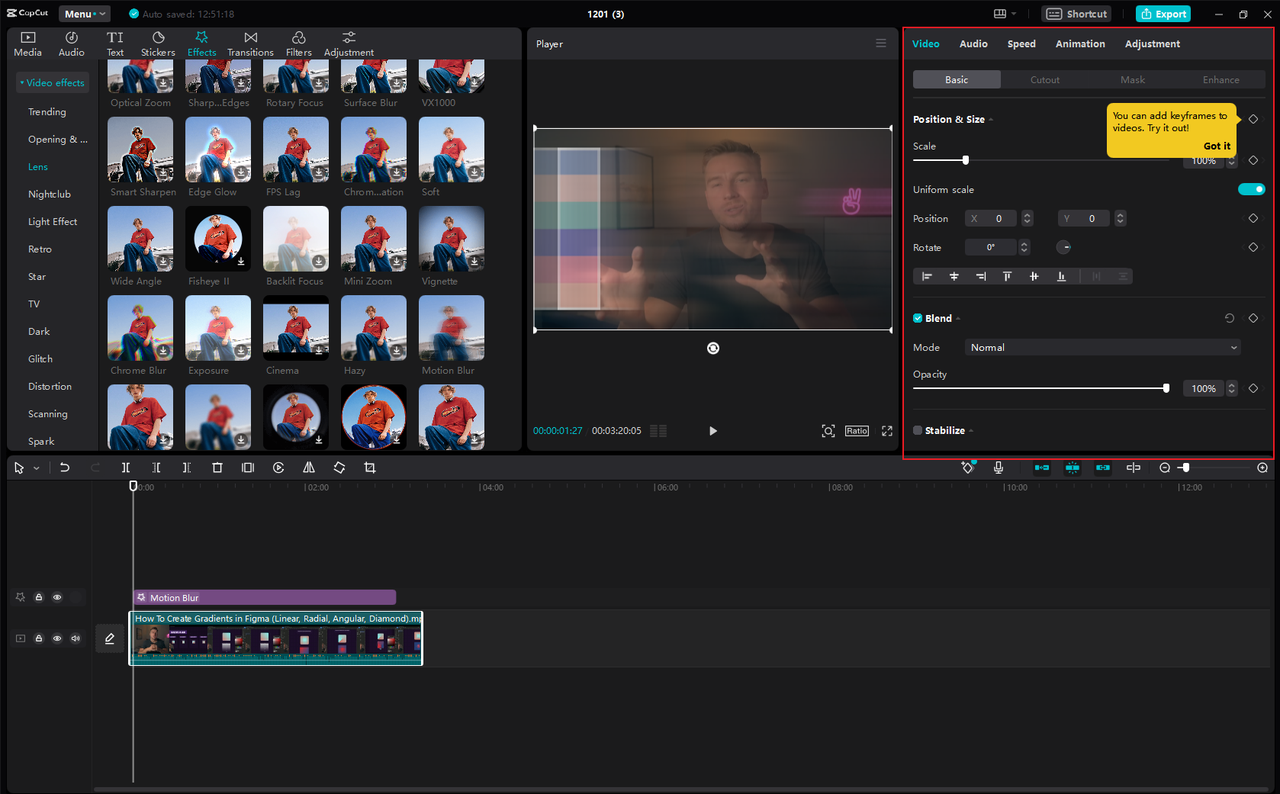 Free Motion Blur Effect for Smooth and Professional Video Edits