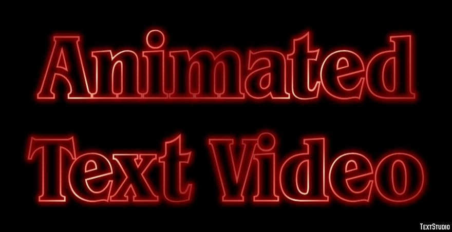 Animated Text Video Text Effect and Logo Design Font