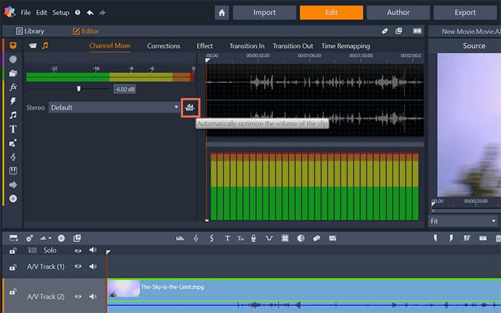 How To Normalize Audio in Pinnacle Studio